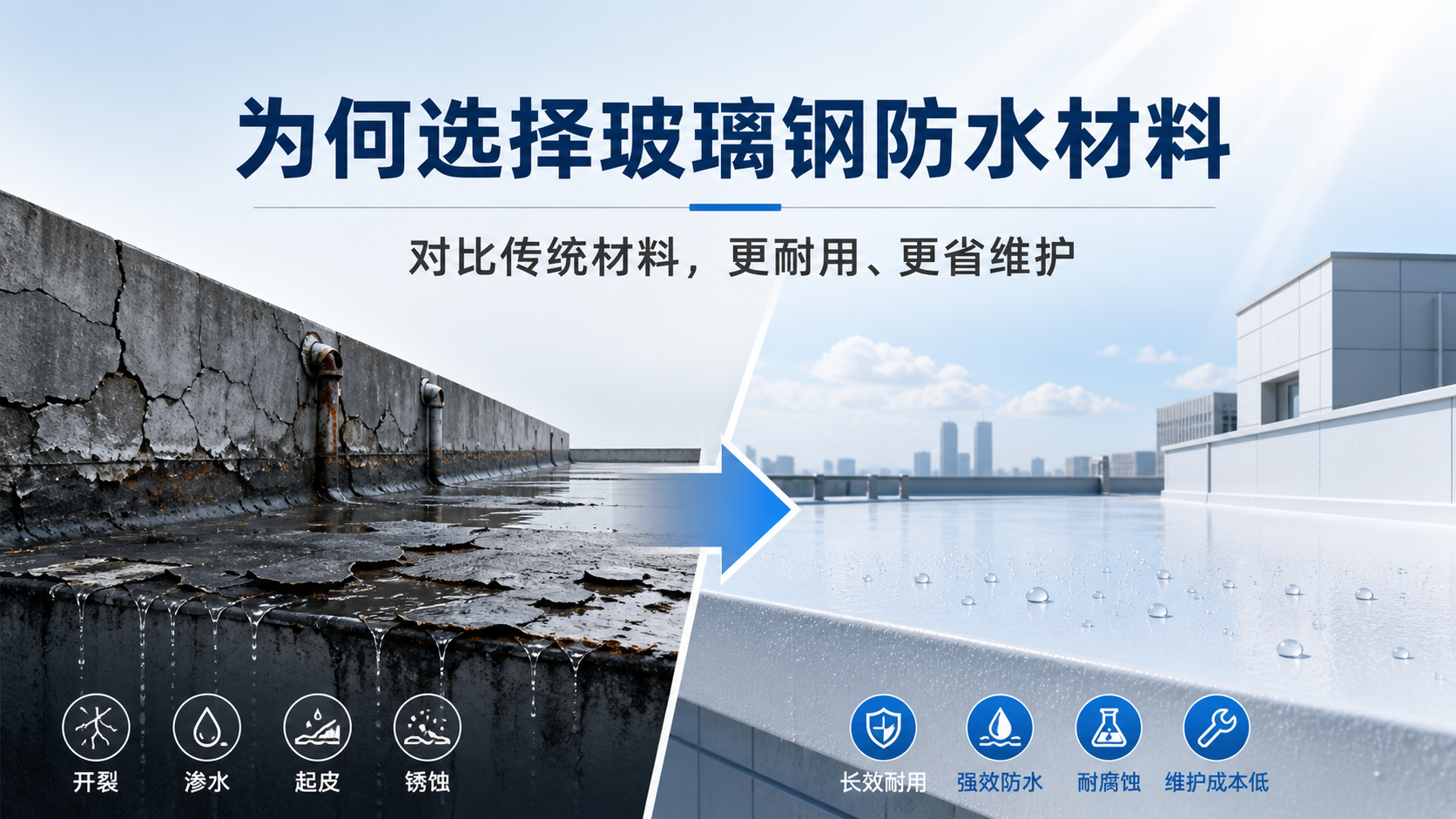 在保定，为何选择玻璃钢防水材料而非传统材料